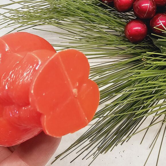 Vintage 1950's Irwin Christmas Santa Claus Candy Container Ornament Hard Plastic - Picture 5 of 9